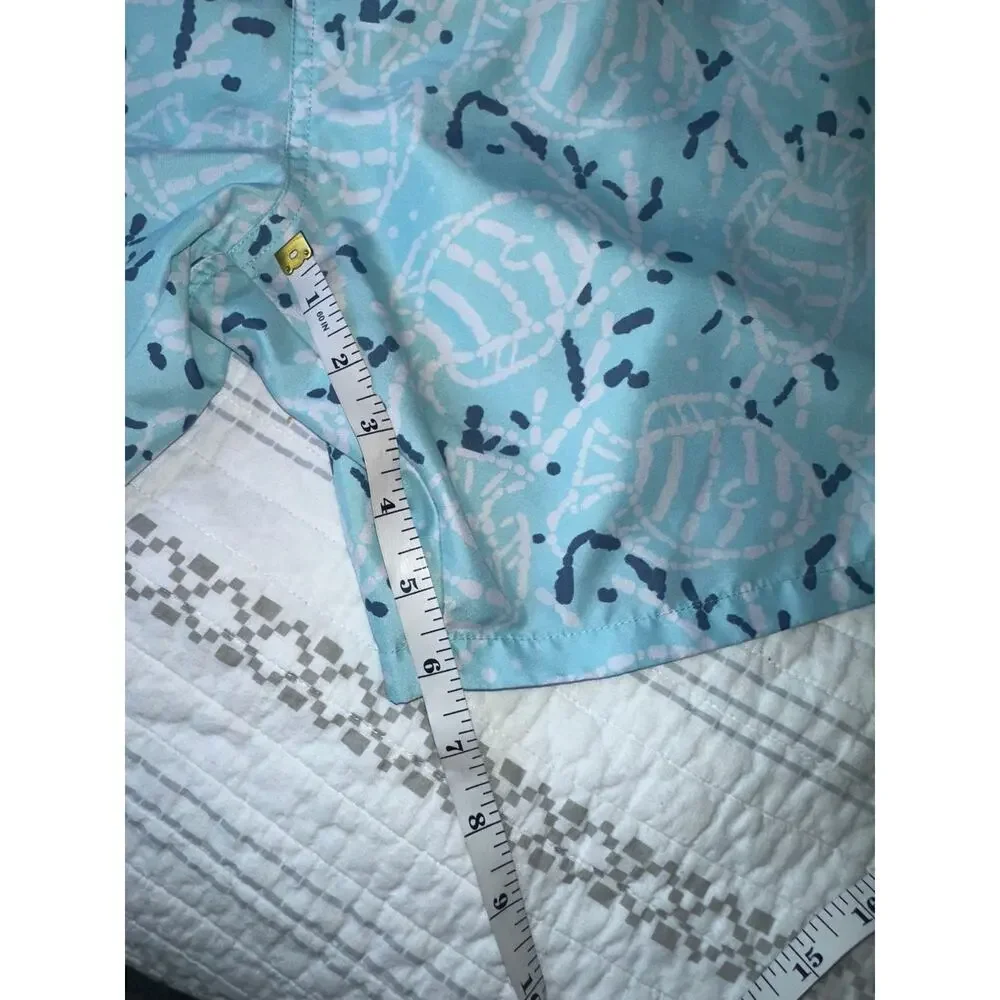 Vineyard Vines Men’s XL Swim Trunks Blue Volleyball Print Mesh Lined Board Short